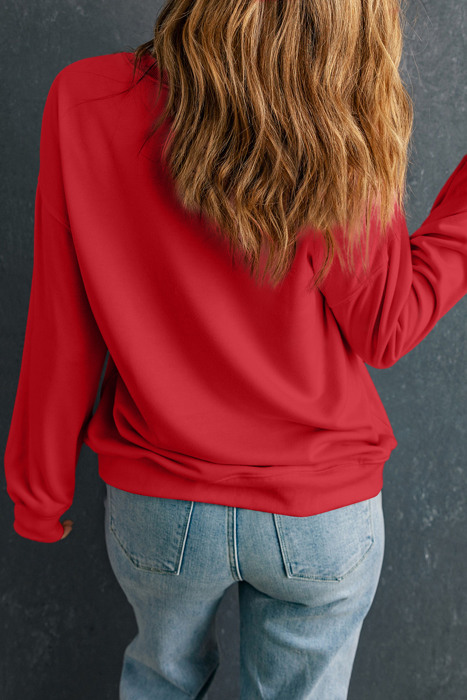 Junora Jolly Printing Christmas Pullover
