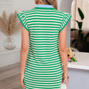  Kahlani Flutter Sleeve Short Dress