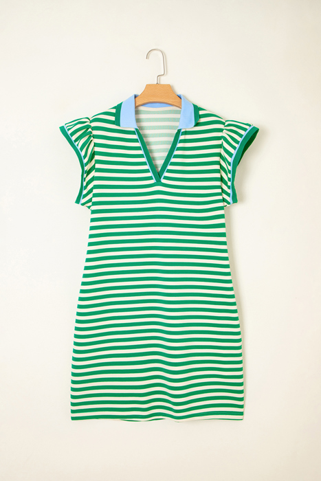 Kahlani Flutter Sleeve Short Dress
