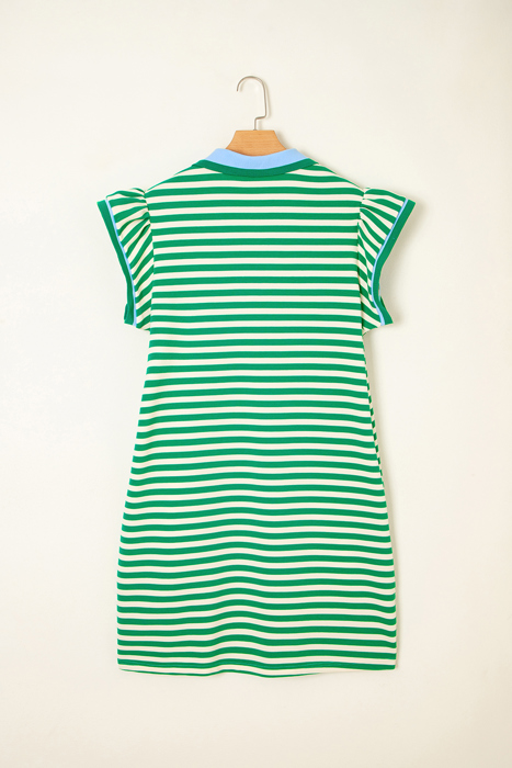Kahlani Flutter Sleeve Short Dress