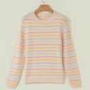  Kai Colorful Stripes Knit Sweater