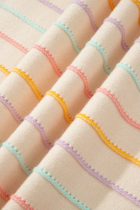 Kai Colorful Stripes Knit Sweater