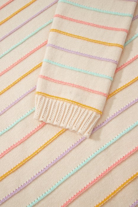 Kai Colorful Stripes Knit Sweater