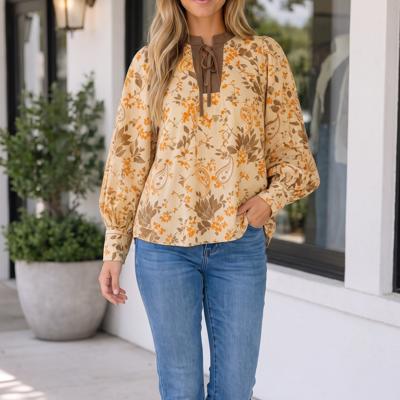 Kai Long Sleeve Blouse Long Sleeve Top