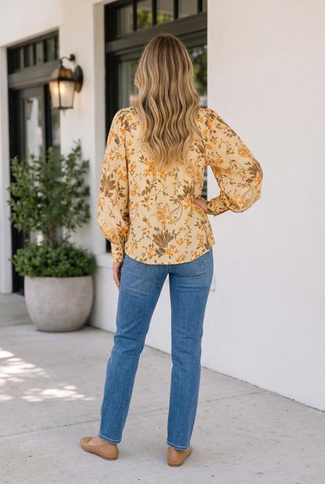 Kai Long Sleeve Blouse Long Sleeve Top