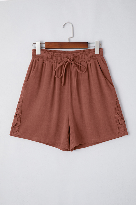 Kaia Waist Loose Linen Shorts