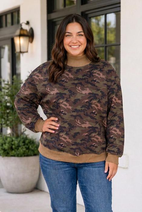Kaileigh Silhouette Tunic Length PLUS Sweatshirt
