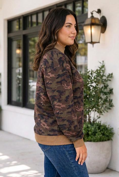 Kaileigh Silhouette Tunic Length PLUS Sweatshirt
