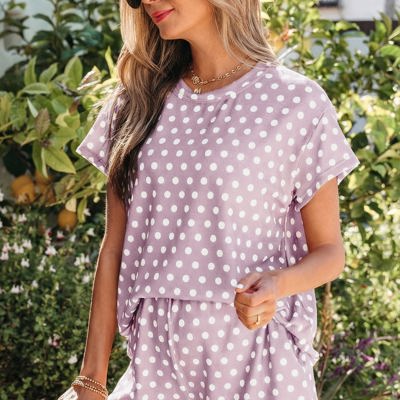 Kaiya Dot Print Short Set
