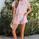  Kaiya Dot Print Short Set