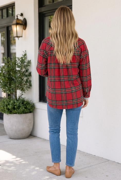 Kali Plaid Front Shacket