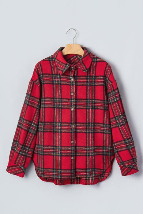 Kali Plaid Front Shacket