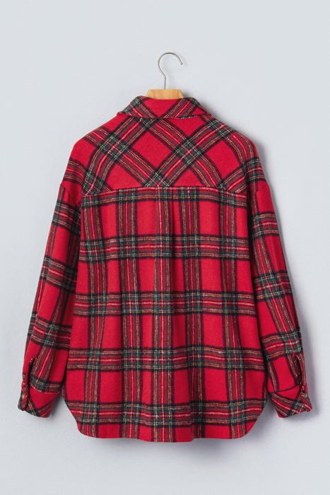 Kali Plaid Front Shacket
