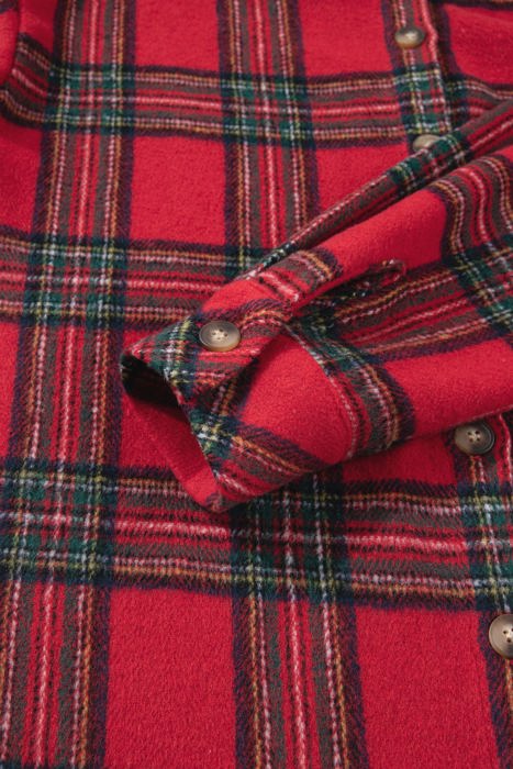 Kali Plaid Front Shacket