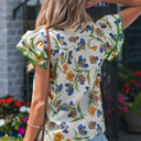  Kaliyah Binding Tape Cotton Blouse