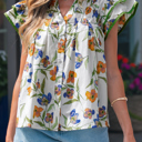  Kaliyah Binding Tape Cotton Blouse
