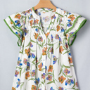  Kaliyah Binding Tape Cotton Blouse