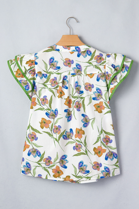 Kaliyah Binding Tape Cotton Blouse
