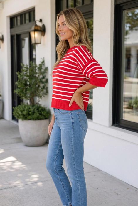 Kamila Sleeve Relaxed Knit Sweater