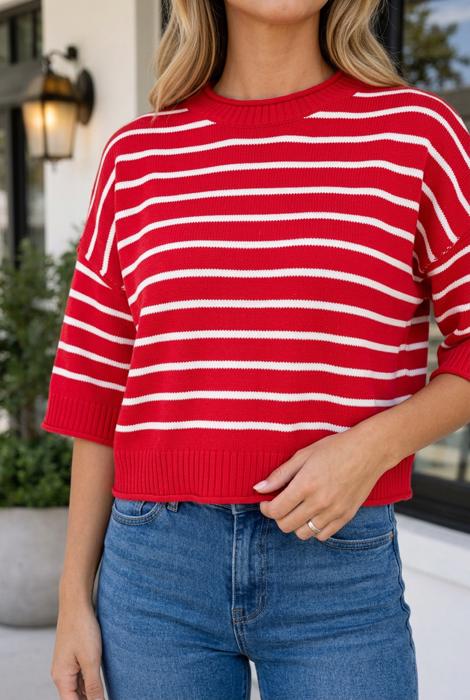 Kamila Sleeve Relaxed Knit Sweater