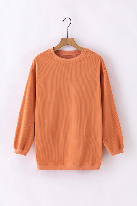 Kamryn Ribbed Corduroy Oversized Sweatshirt