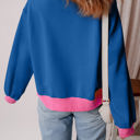  Karilia Colorblock Bubble Sleeve Sweatshirt