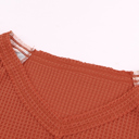  Karina Eyelet thermal Knit Top