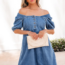  Karina Puff Sleeve Mini Dress