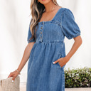  Karina Puff Sleeve Mini Dress