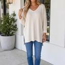 White Medium Karla Loose Fit Top