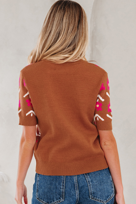 Karla Short Puff Sleeve Sweater