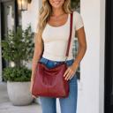  Karter Belted Large Tote Bag