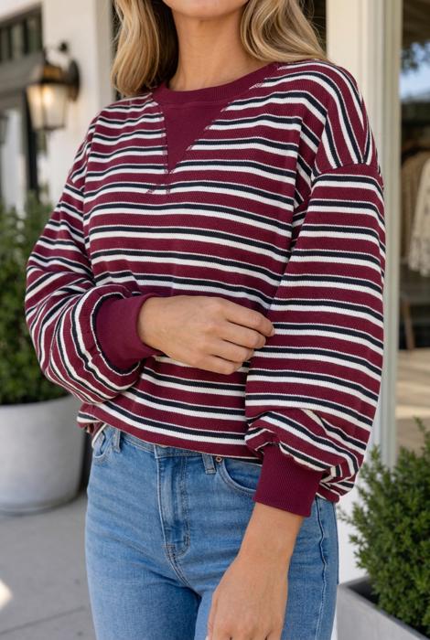 Karter Long Puff Sleeve Top