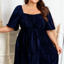  Kataleya Short Puff Sleeve PLUS Dress