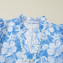  Kataleya Trim Short Sleeve Blouse