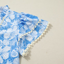  Kataleya Trim Short Sleeve Blouse