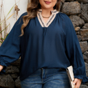  Katelyn Long Flounce Sleeve PLUS Blouse