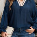  Katelyn Long Flounce Sleeve PLUS Blouse