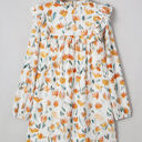  Katherine Floral Tie Neck Frilled Long Sleeve Dress