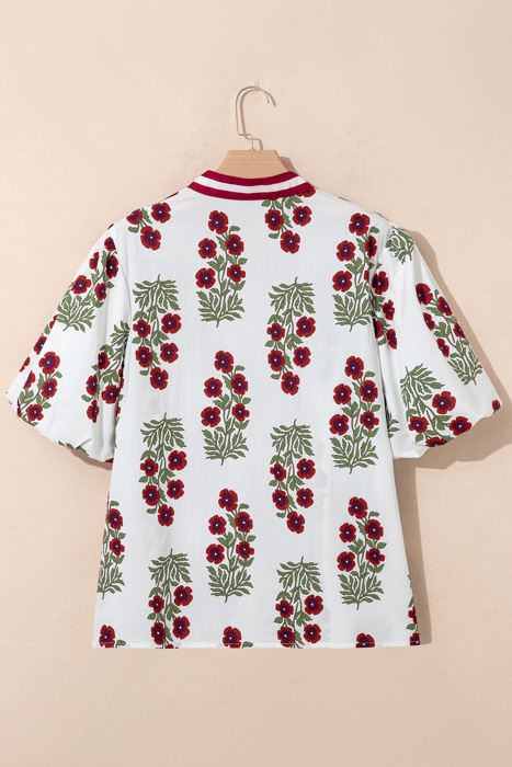 Katherine Short Sleeve Cotton PLUS Blouse