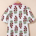  Katherine Short Sleeve Cotton PLUS Blouse