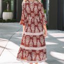  Katie Trim Tiered Maxi Dress