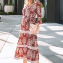  Katie Trim Tiered Maxi Dress