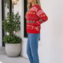  Katy Tree Pattern Pullover Sweater