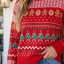  Katy Tree Pattern Pullover Sweater