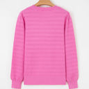  Kay Knit Ribbed Cuffs Crew Neck Sweater