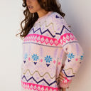  Kayaetta Knit Feather Cuffed Sweater