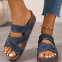  Kayla Band Retro Platform Slippers