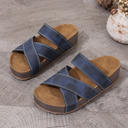  Kayla Band Retro Platform Slippers