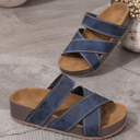  Kayla Band Retro Platform Slippers
